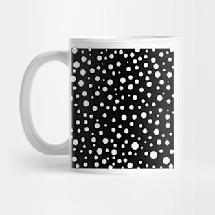 Dots Black and White Pattern Mug